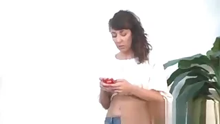 MILF blows man during phone sex with hub - Fuck her on MILF