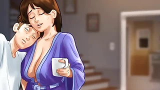 Summertime Saga Part 10 - Step Son Dreams about Landlady's Huge Boobs