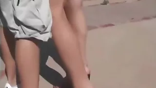 MILF gets sex by the swimming pool